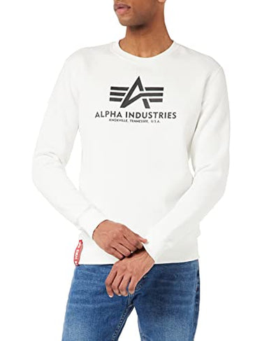 ALPHA INDUSTRIES Herren Basic Sweater Pullover, Schwarz (Schwarz 03), im Sale